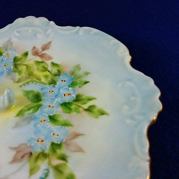Trinket Candy Dish Artisan Signed Hand Painted 1963 - Picture 8 of 9